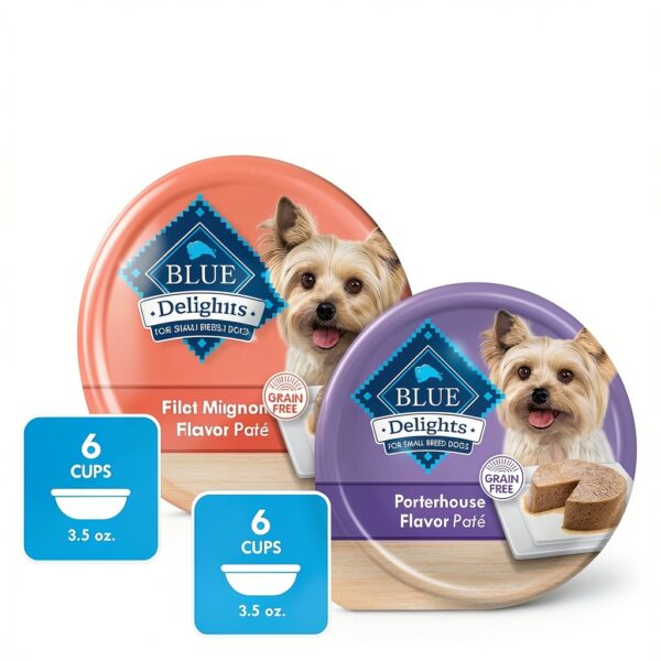 BLUE Delights Small Breed Wet Dog Food Real Meat-2