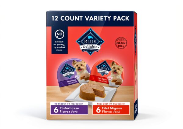 BLUE Delights Small Breed Wet Dog Food Real Meat-0