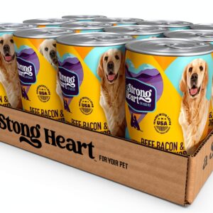 A Strong Heart Wet Dog Food Beef Bacon Cheese Flavor USA-0