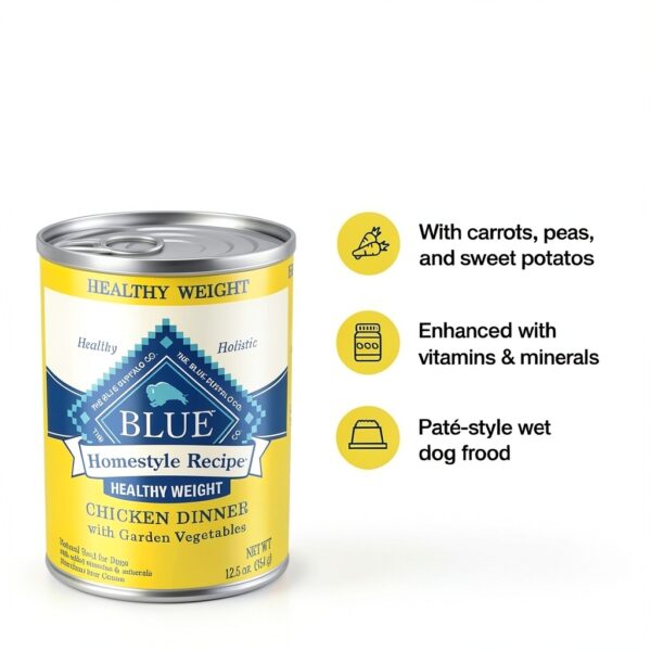 Blue Buffalo Healthy Weight Wet Dog Food Beef Recipe-3