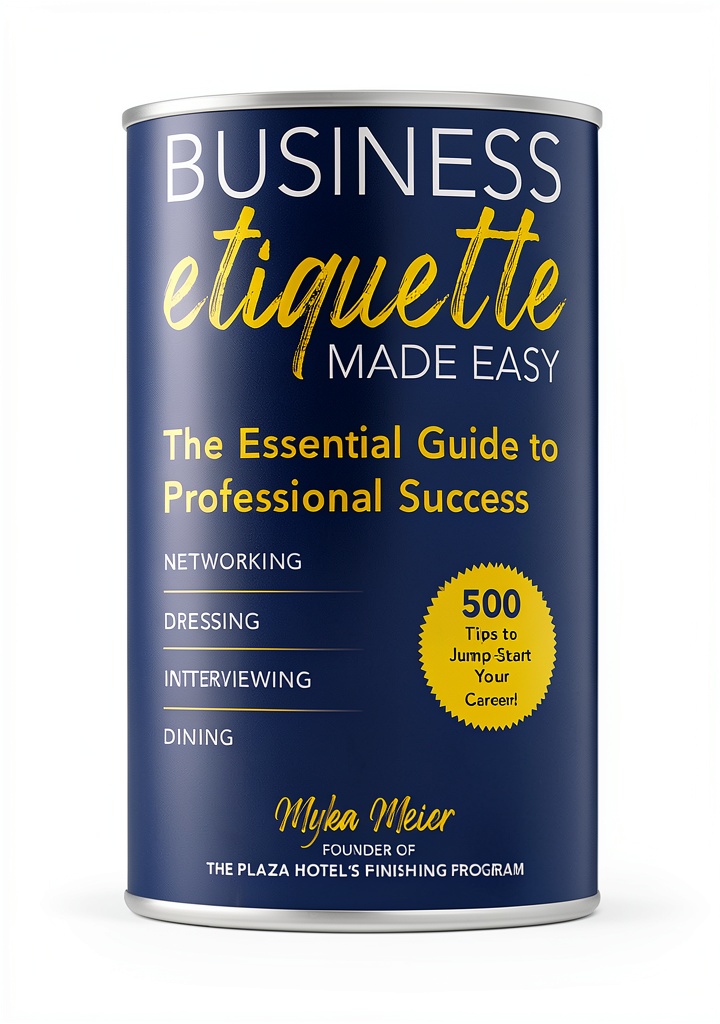 'Skyhorse Business Etiquette eBook displayed on a Kindle device'