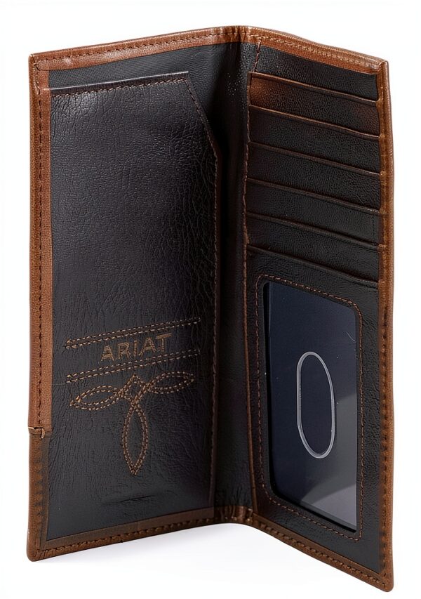 Ariat Boys Wallets Durable Leather Compact Design-3
