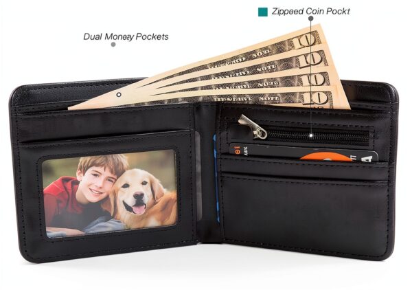 Amlbw Boys Wallet Durable Leather Water Resistant Teen-3