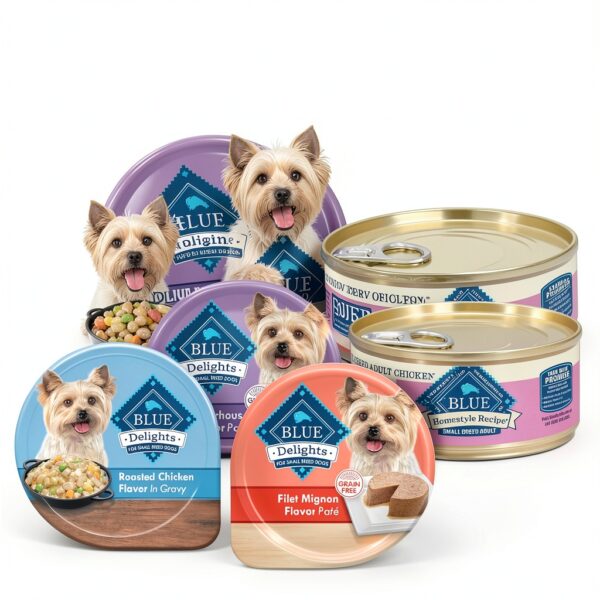 BLUE Delights Small Breed Wet Dog Food Real Meat-8