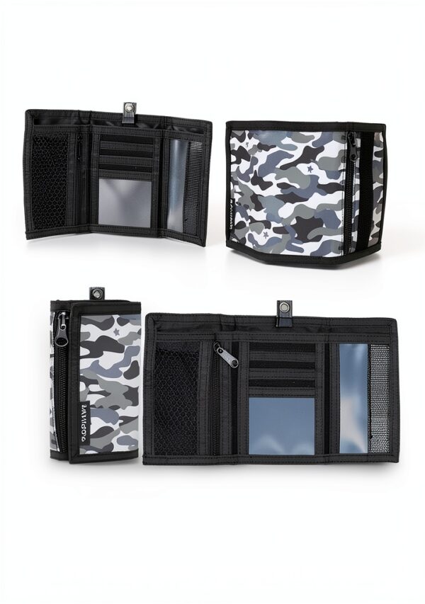 Kids Wallet with Zipper Pocket Neck Strap Boys Travel-6