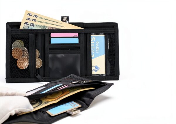 Kids Wallet with Zipper Pocket Neck Strap Boys Travel-2