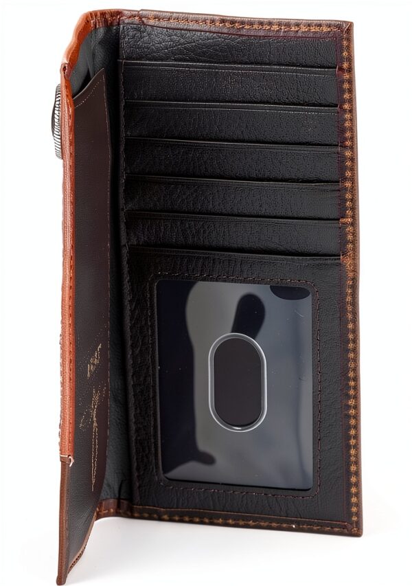 Ariat Boys Wallets Durable Leather Compact Design-4