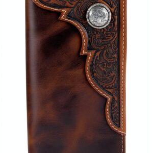 Ariat Boys Wallets Durable Leather Compact Design-0