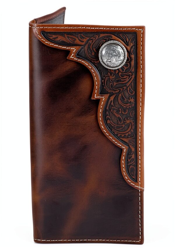Ariat Boys Wallets Durable Leather Compact Design-0