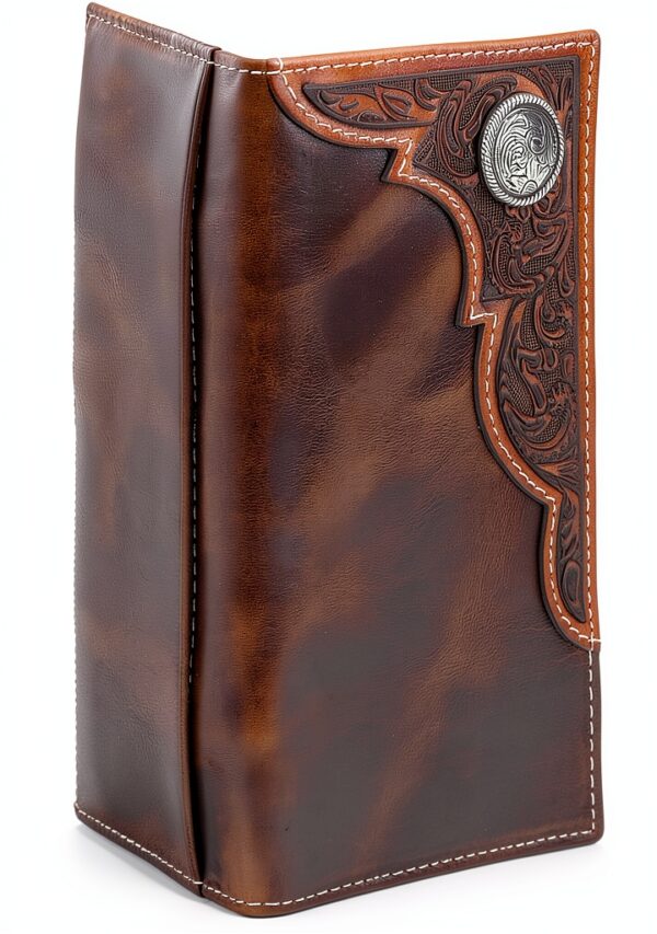 Ariat Boys Wallets Durable Leather Compact Design-1