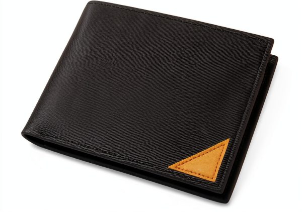 Leather Card Holder Slim Zipper Coin Purse Black Multiple