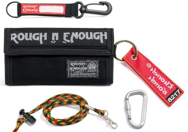 Boys Wallet Rough Enough Durable Fabric Zippered Pockets-0