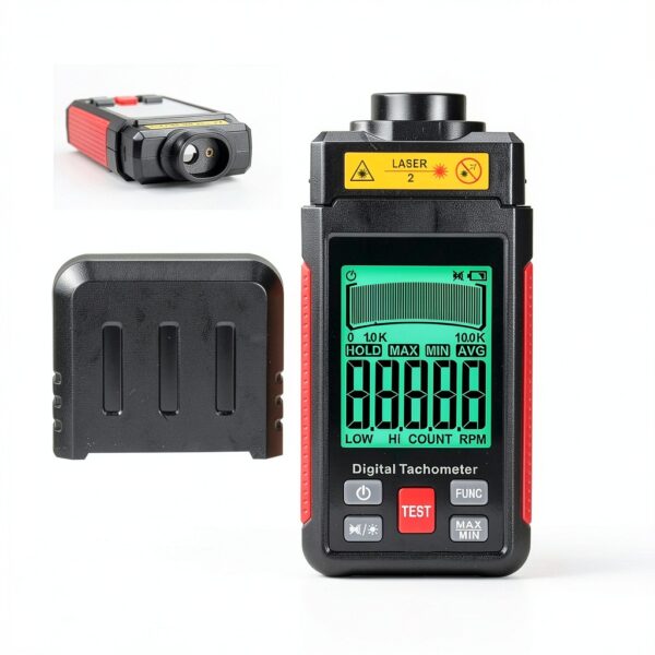 JuviPerpric Tachometer Dual Mode RPM Meter Industrial Tool-3