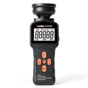 RuoShui Digital Tachometer Non Contact Measurement ABS-0