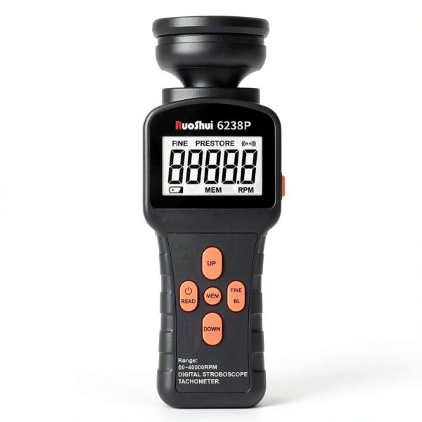 RuoShui Digital Tachometer Non Contact Measurement ABS-0