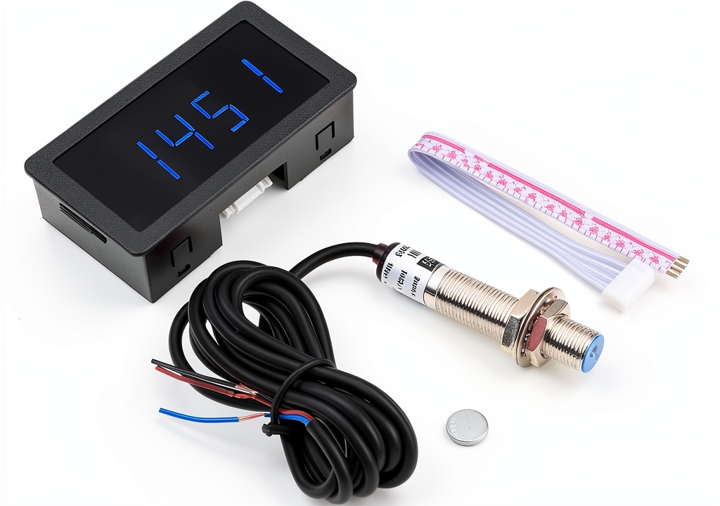 JAGTRADE Industrial Tachometer mounted on machinery