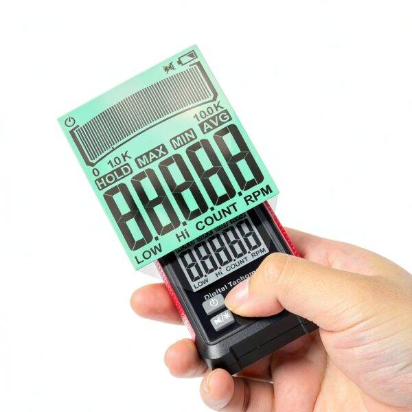 JuviPerpric Tachometer Dual Mode RPM Meter Industrial Tool-4