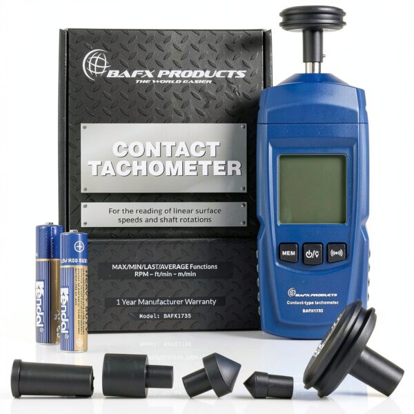 BAFX Tachometer Contact Type RPM Speed Measurement Tool-5