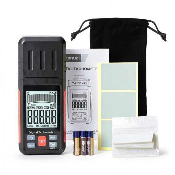 JuviPerpric Tachometer Dual Mode RPM Meter Industrial Tool-7