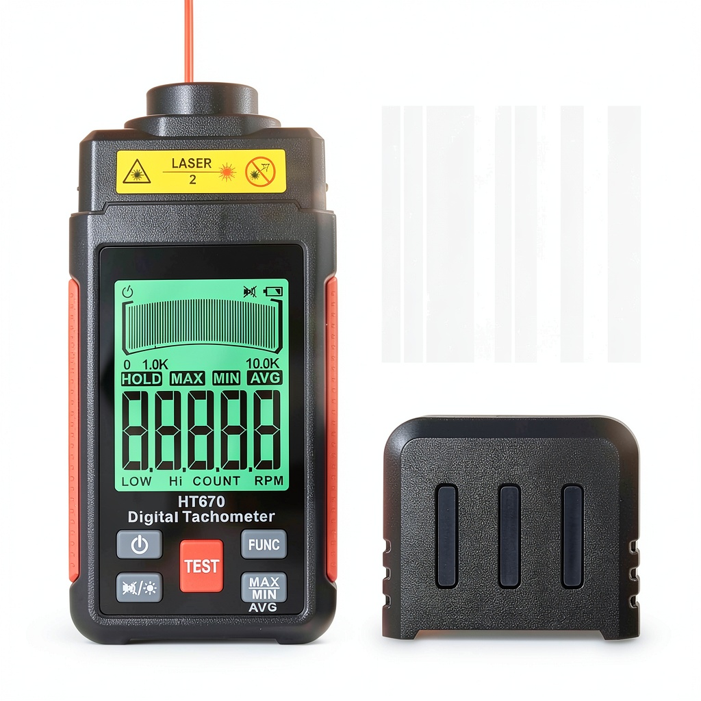 Koparneed tachometer being used on a car engine