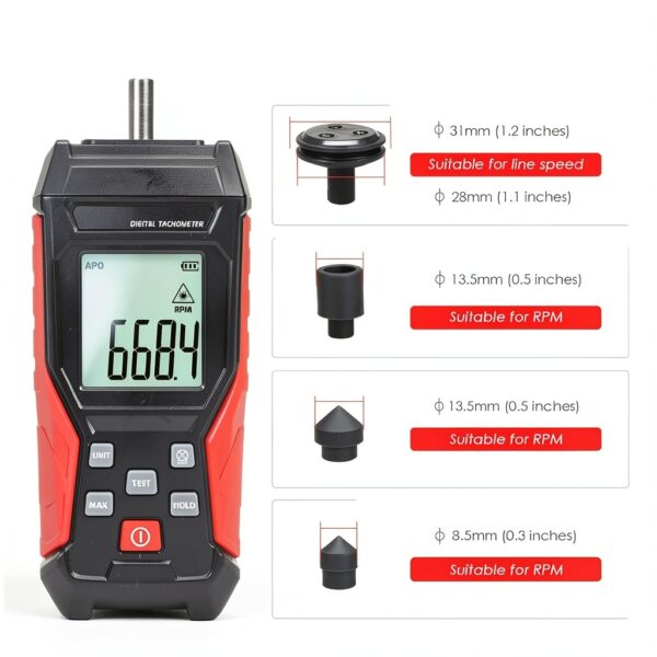 Landtek 2-in-1 Digital RPM Tachometer-3