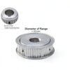 JNMING Timing Pulley Flange 60 Teeth 94.35mm OD, Multiple Bore Sizes-1