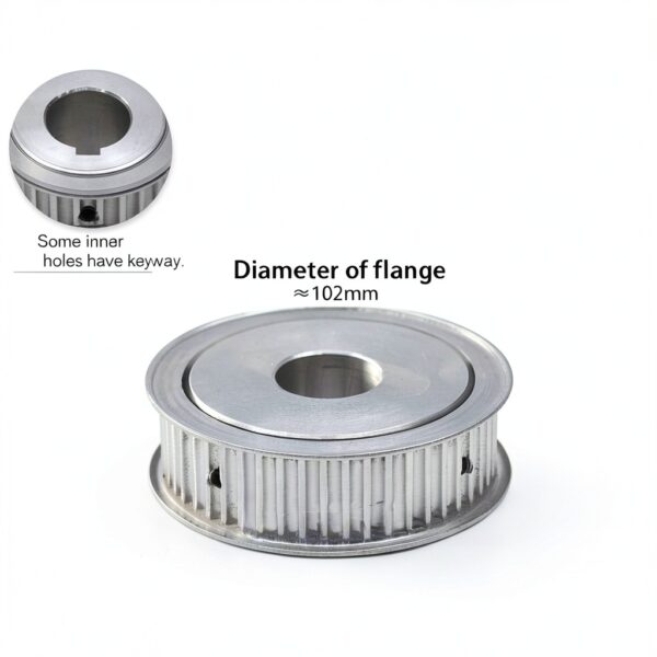 JNMING Timing Pulley Flange 60 Teeth 94.35mm OD, Multiple Bore Sizes-1
