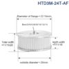 3M 24T Timing Pulley Alloy Flange Bore 5-14mm Width 6-15mm-2